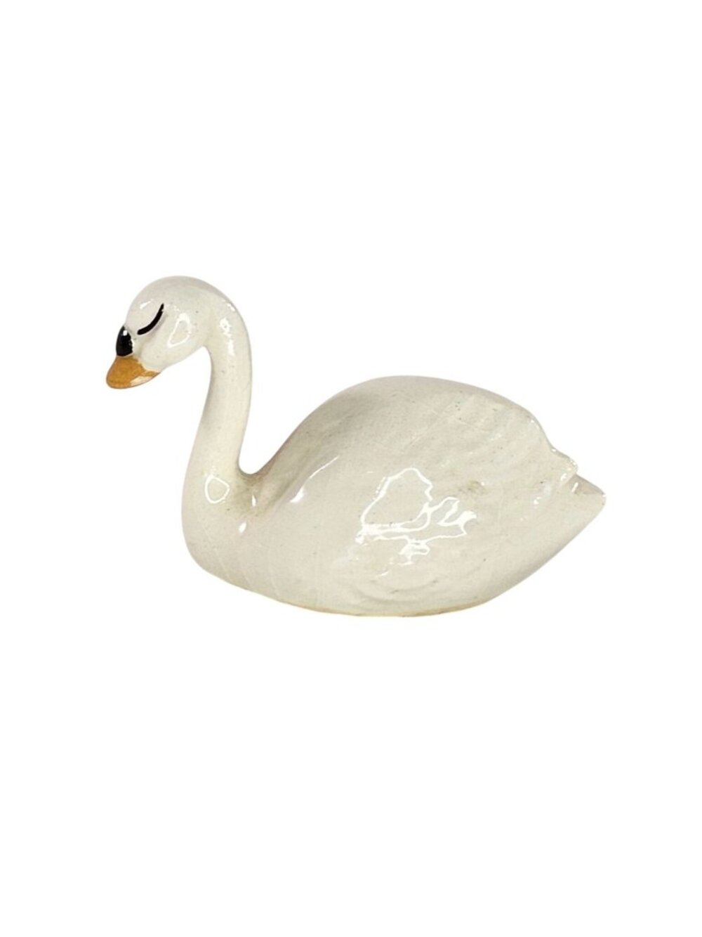 Hagen Renaker Mother Swan Miniature Figurine White Bird *Chipped Beak*